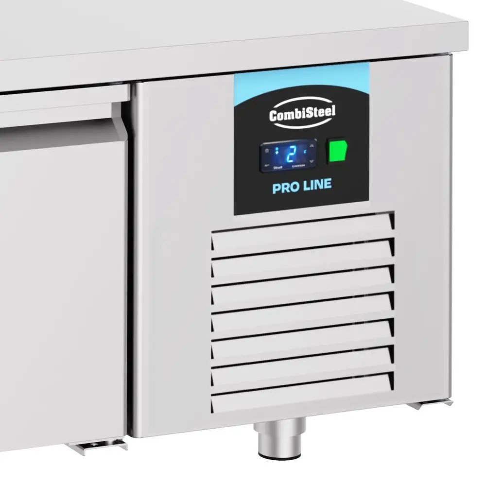 Combisteel Koelwerkbank | Pro Line | Laag Model | 180l | 2 Deuren (1/1 Gn) | -2°c/+8°c | Geforceerd | 1200x700x600(h)mm