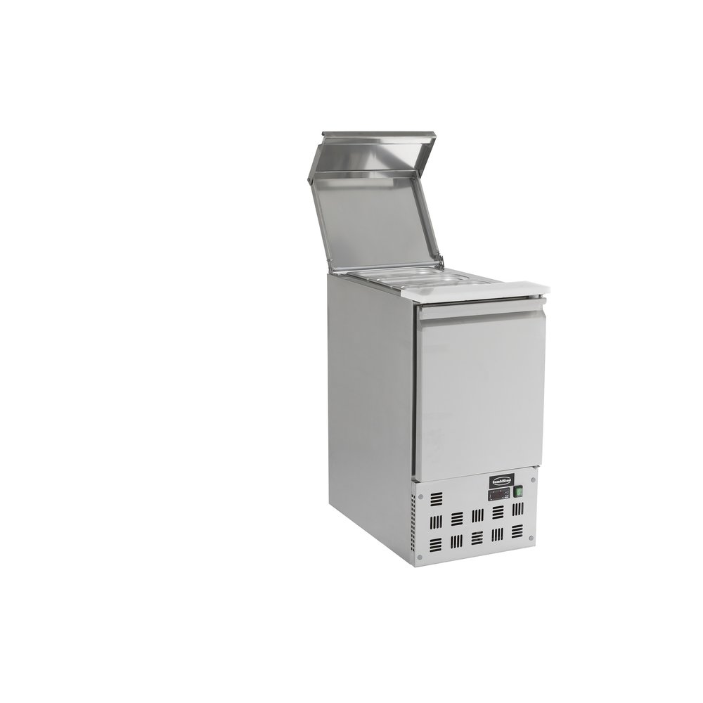 Combisteel Saladette 1x 1/1 GN | 1 Deur | Geheel Rvs | Statisch Met Ventilator | 435x700x870(h)mm