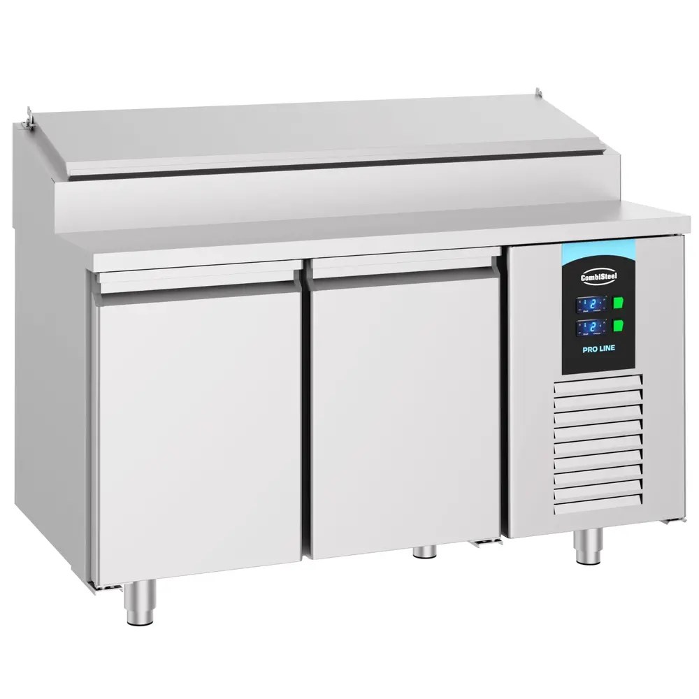 Combisteel Saladette | Pro Line | 281l | 2 Deuren (1/1 Gn) | Boven 7x 1/3 GN | -2°c/+8°c | Geforceerd | Klapdeksel | 1400x700x850/1090(h)mm