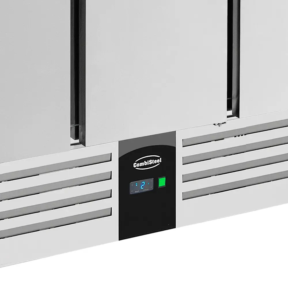 Combisteel Saladette | Compact Line | 368l | 3 Deuren (1/1 Gn) | Boven 4x 1/1 GN | +2°c/+8°c | Statisch + Ventilator | Klapdeksel | 1370x700x870(h)mm