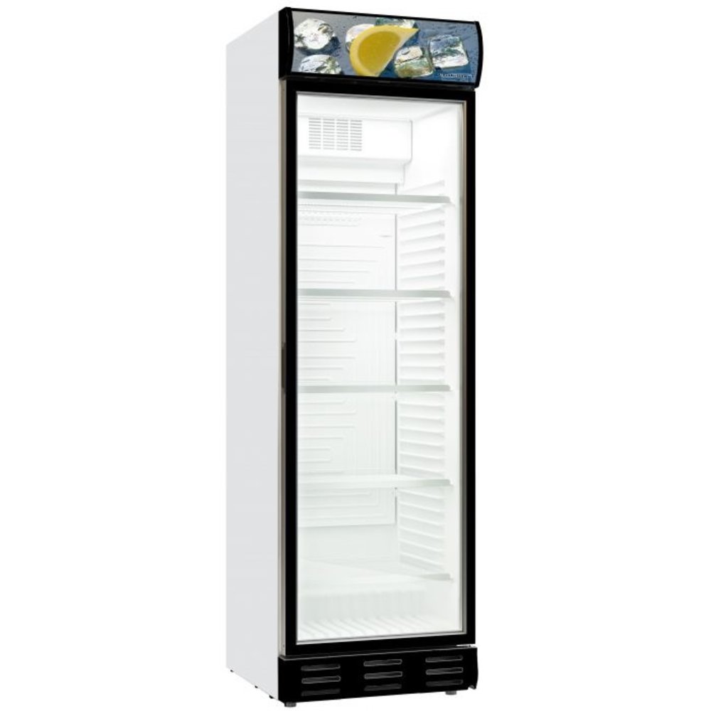Combisteel Drankenkoeling | 382l | Wit/zwart | +4°c/+10°c | Statisch + Ventilator | Scharnier Rechts | 595x650x2000(h)mm