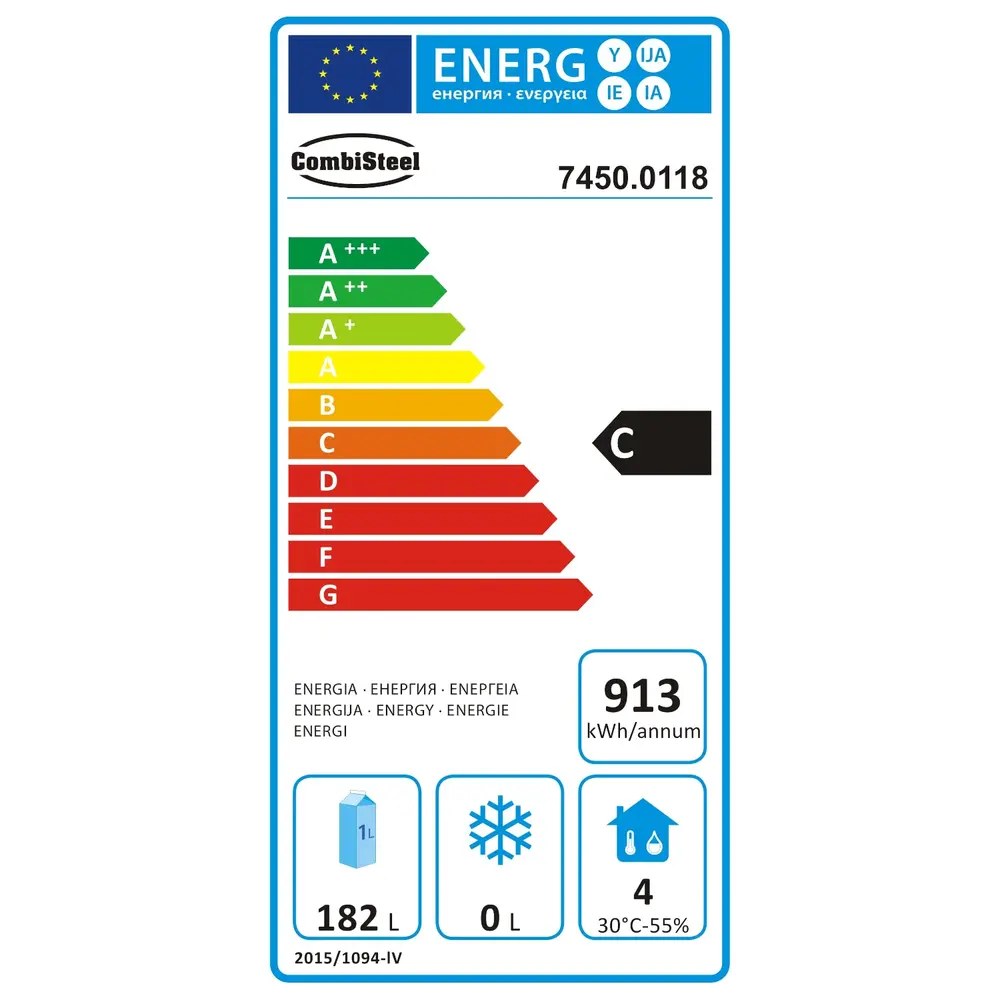 Combisteel Koelwerkbank | 228l | 2 Deuren | +2°c/+8°c | Geforceerd | 1360x600x860(h)mm