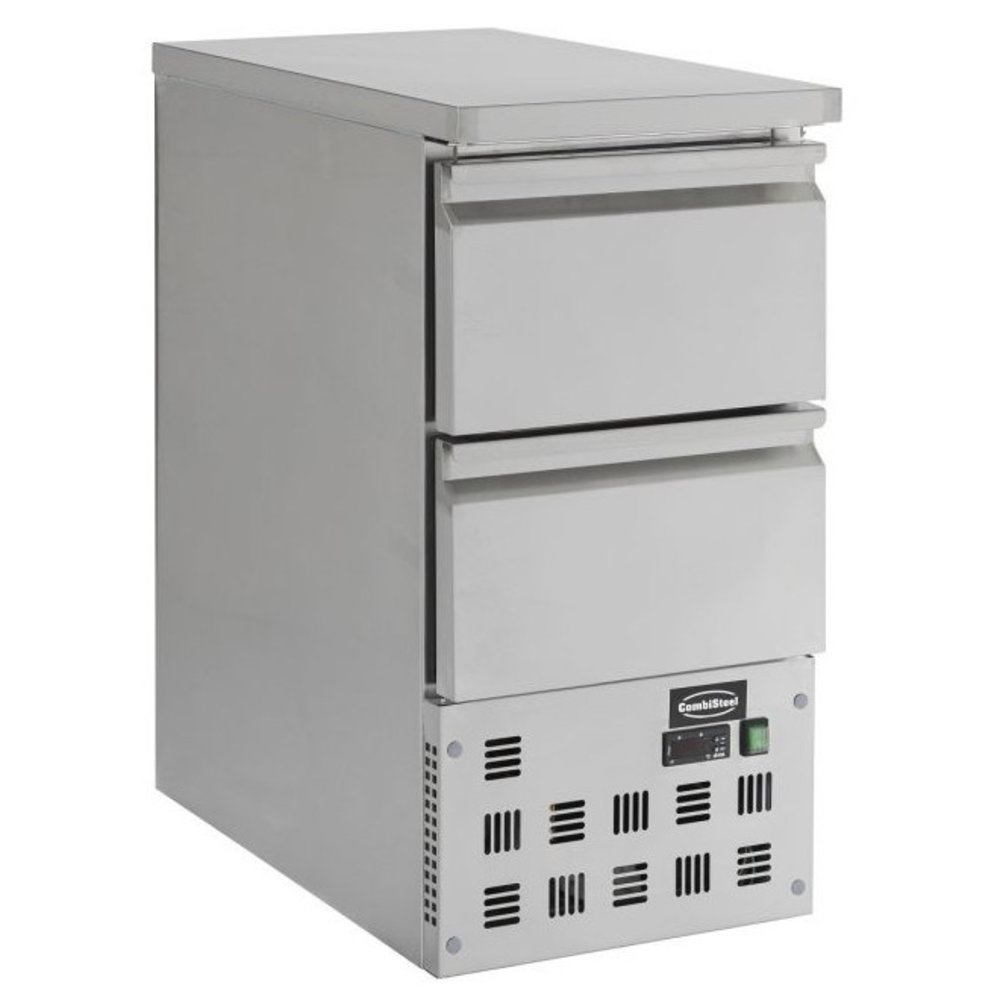 Combisteel Koelwerkbank | 109l | 2 Laden (1/1 Gn) | +2°c/+8°c | Geventileerd | 0.12kw | 435x700x870(h)mm