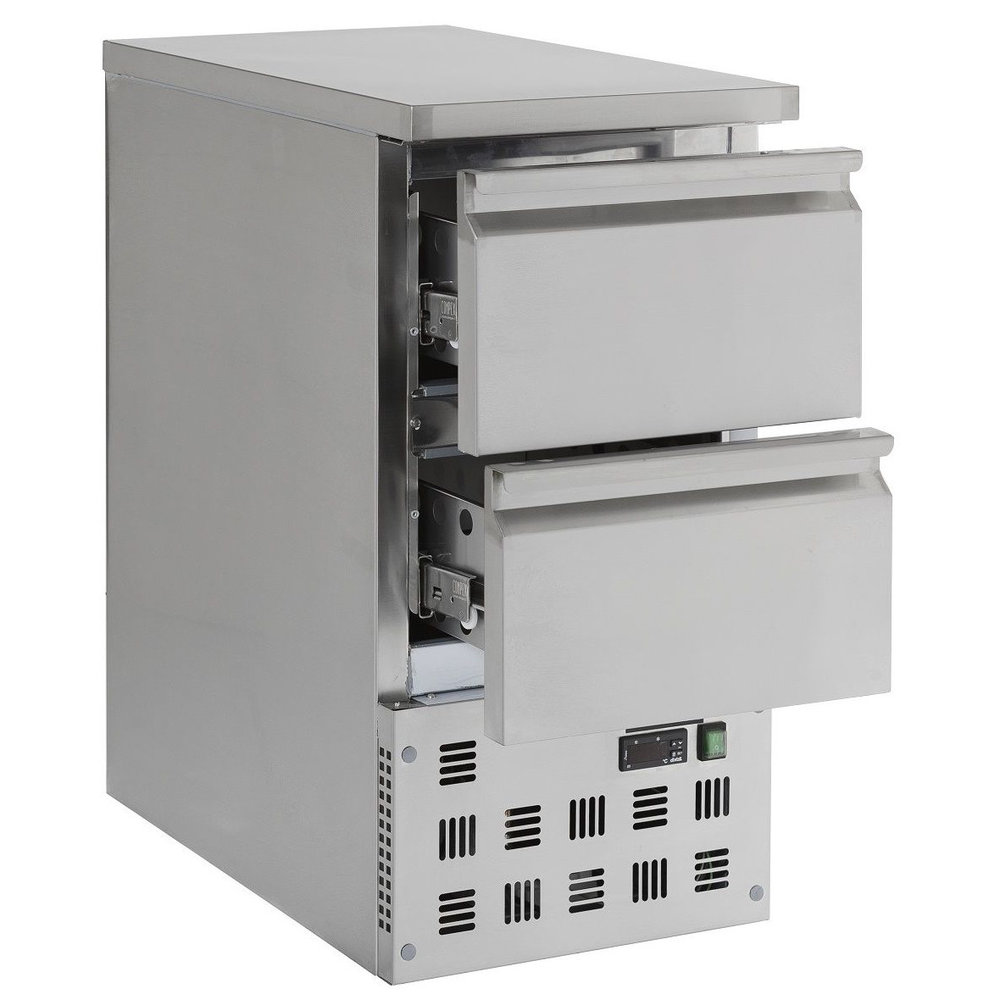 Combisteel Koelwerkbank | 109l | 2 Laden (1/1 Gn) | +2°c/+8°c | Geventileerd | 0.12kw | 435x700x870(h)mm