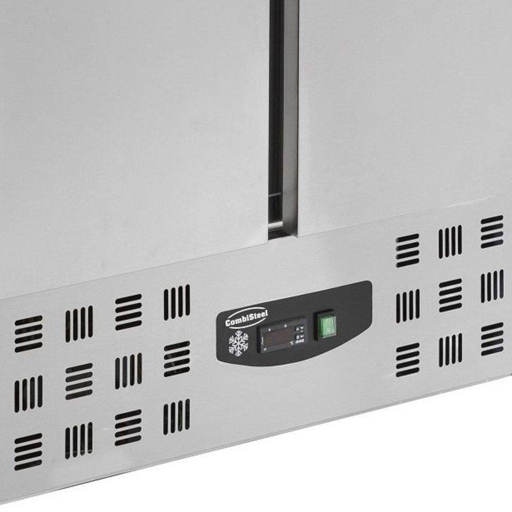 Combisteel Saladette | 2x 1/1, 5x 1/6 GN Pan | 2 Deurs | Geheel Rvs | Statisch Met Ventilator | 903x700x1006(h)mm