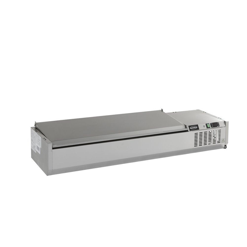 Combisteel Opzetkoelvitrine | 6x 1/4 GN | +2°c/+7°c | 1500x335x225(h)mm
