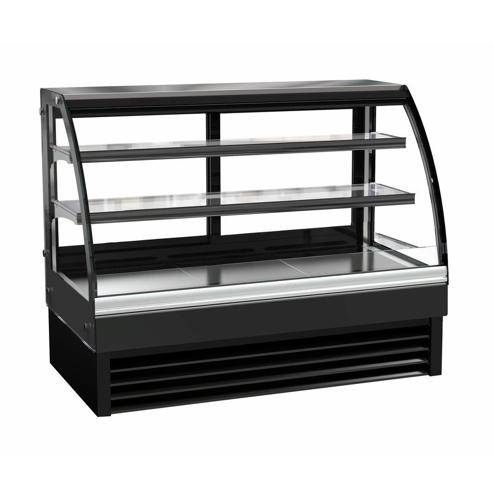 Combisteel Koelvitrine | 298l | Zwart | +2°c/+8°c | 3 Schappen | 1500x680x1200(h)mm