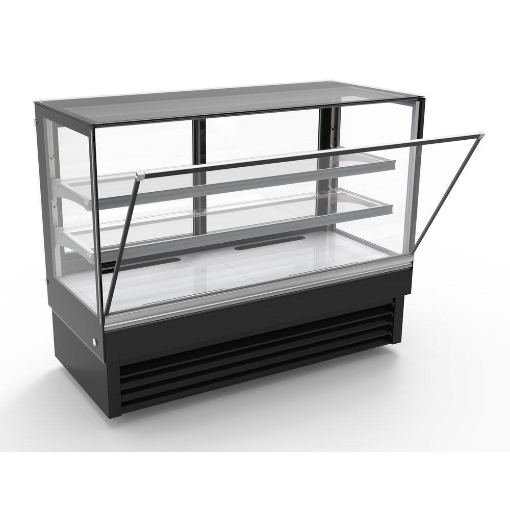 Combisteel Koelvitrine | 324l | Zwart | +2°c/+8°c | 3 Schappen | 1500x680x1200(h)mm