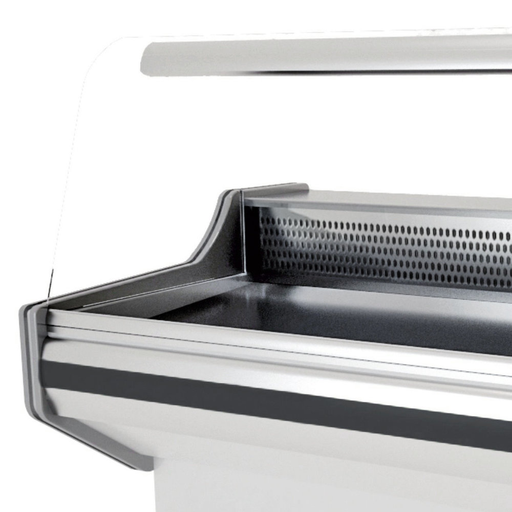 Combisteel Koeltoonbank | Owen | +1°c/+10°c | Statisch | 1kw | Kantelruit | Gekoelde Reserve | 2490x1060x1310(h)mm