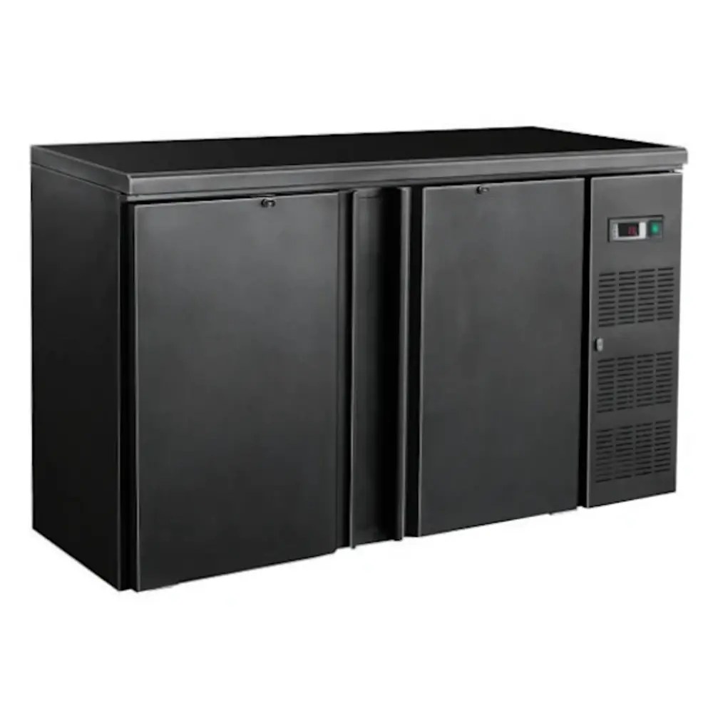 Combisteel Barkoelkast | Standard Line | 350l | Zwart | 0°c/+10°c | Geforceerd | Draaideuren | 1462x513x860(h)mm
