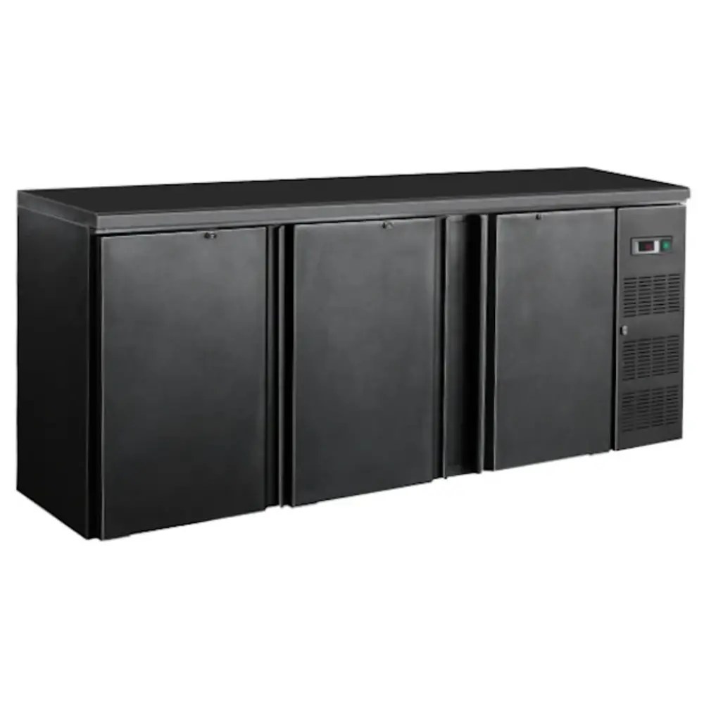 Combisteel Barkoelkast | Standard Line | 537l | Zwart | 0°c/+10°c | Geforceerd | Draaideuren | 2002x513x860(h)mm