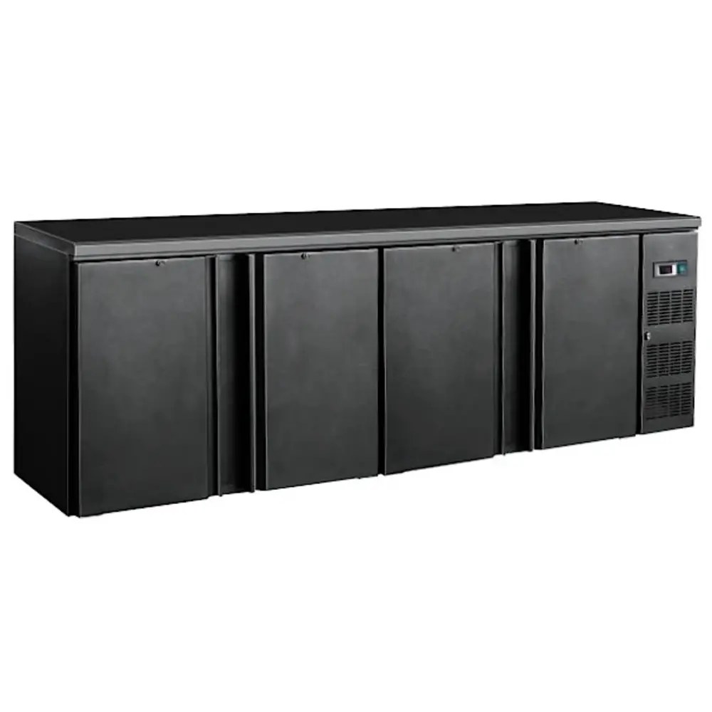 Combisteel Barkoelkast | Standard Line | 698l | Zwart | 0°c/+10°c | Geforceerd | Draaideuren | 2542x513x860(h)mm