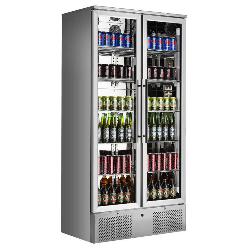 Combisteel Drankenkoeling | 500l | Rvs | +2°c/+10°c | Geforceerd | Draaideuren | 900x515x1820(h)mm