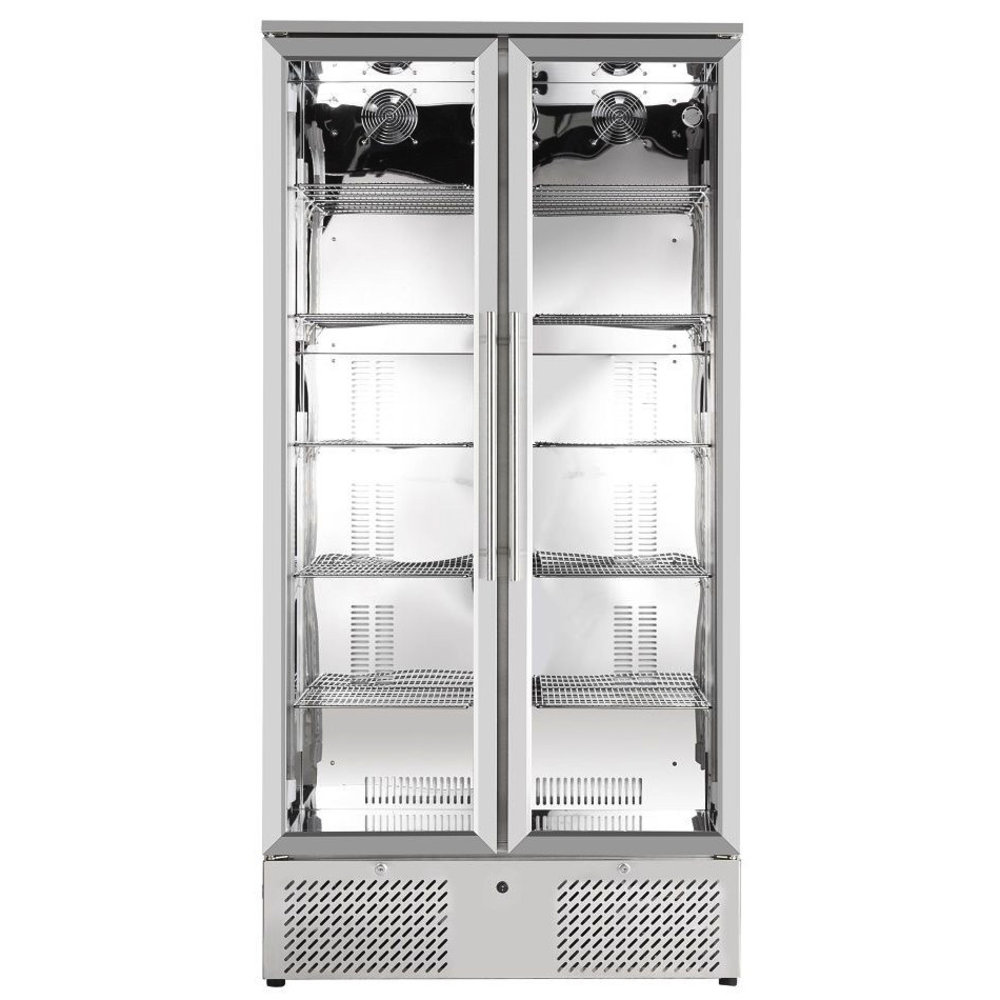 Combisteel Drankenkoeling | 500l | Rvs | +2°c/+10°c | Geforceerd | Draaideuren | 900x515x1820(h)mm