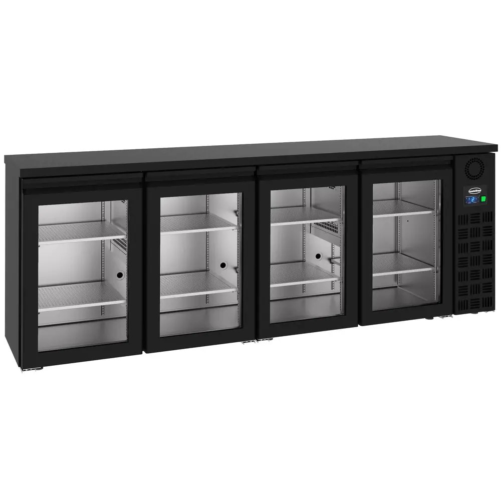 Combisteel Barkoelkast | Pro Line | 680l | Zwart | -2°c/+8°c | Geforceerd | Draaideuren | 2490x550x950(h)mm