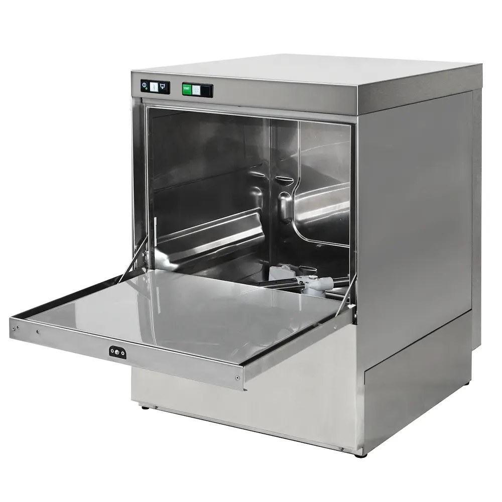 Combisteel Glazenspoelmachine | Standard Line | Mand 350x350 | Afvoerpomp | Zeeppomp | Naglanspomp | 230v | 440x497x640(h)mm