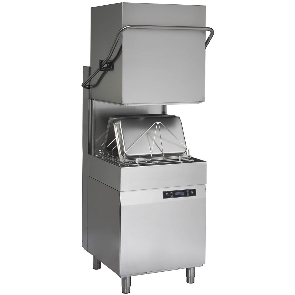 Combisteel Doorschuifvaatwasser | Mand 500x500mm | Naglanspomp | Breaktank | 760x793x1485/1942(h)mm