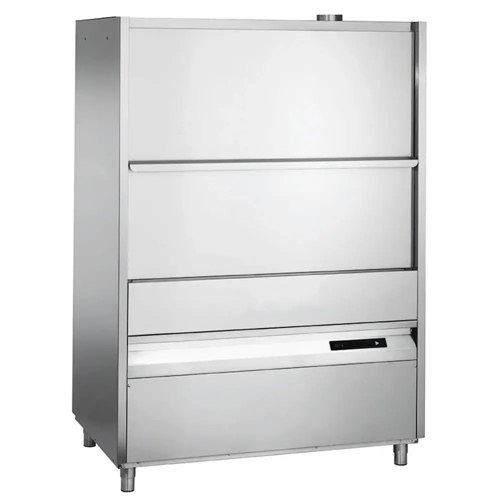 Combisteel Pannen-/pottenwasser | Mand 1260x800 | Afvoerpomp | Zeeppomp | Naglanspomp | Breaktank | 400v | Dubbelwandig | 1435x990x2058/2355(h)mm