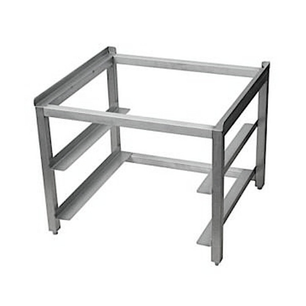 Combisteel Onderstel Vaatwasser | Rvs | 2 Niveaus (500x500) | Stelvoeten | 600x550x450(h)mm
