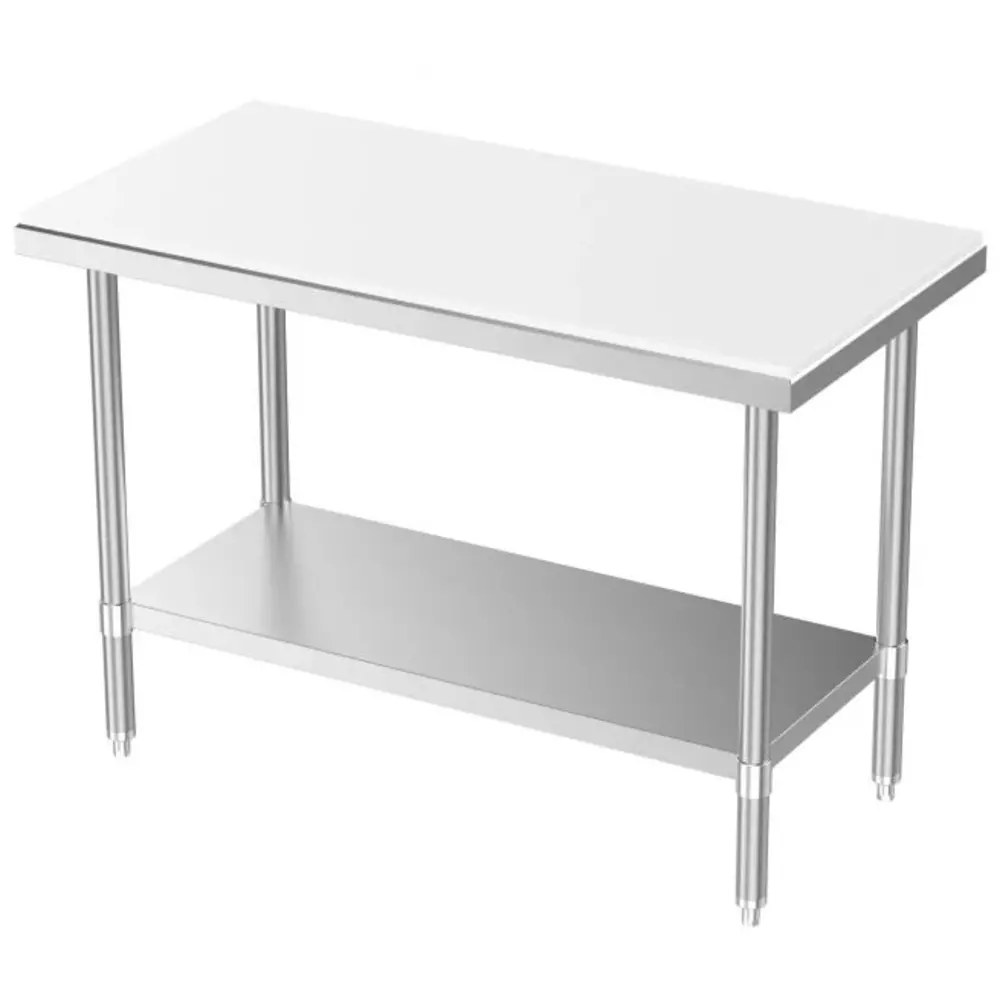 Combisteel Snijwerktafel | Rvs/polyethyleen | Bodemschap | Diepte 700 | Hoogte 850 | Breedte 700-1200 | Zelfmontage