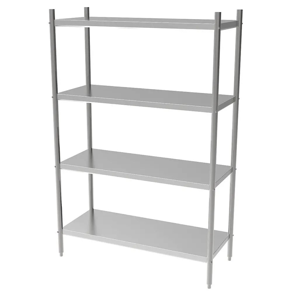 Combisteel Stelling | Rvs | 4 Niveaus | Diepte 500 | Hoogte 1800 | Breedte 900-1500