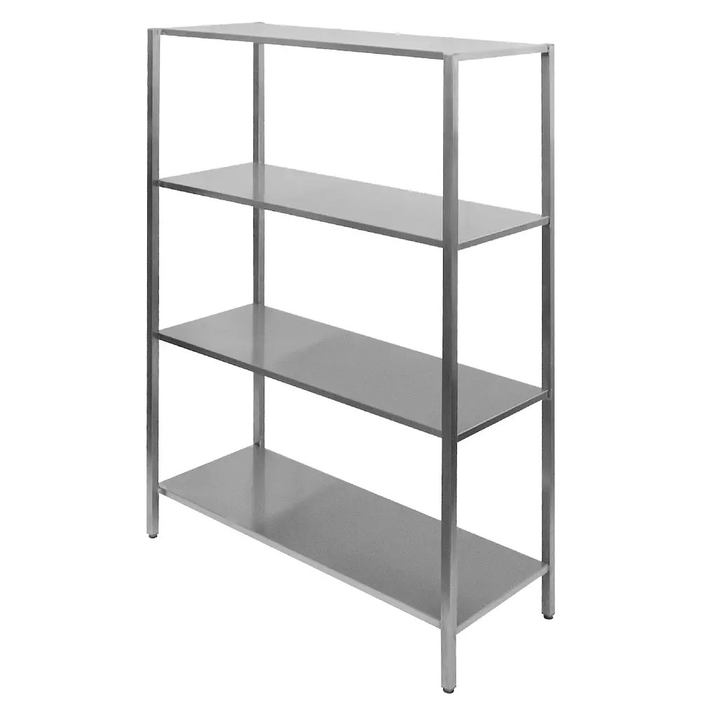 Combisteel Stelling | Rvs | 4 Niveaus | Diepte 400 | Hoogte 1800 | Breedte 1000-2500