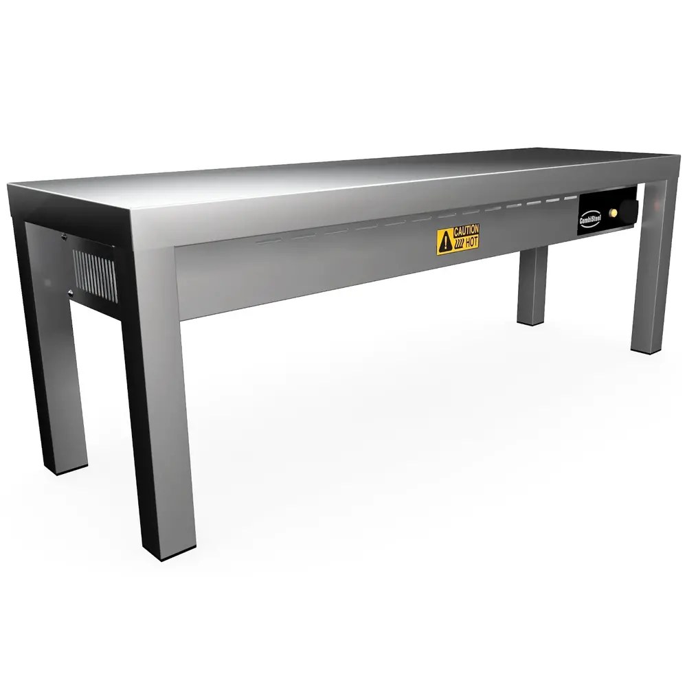 Combisteel Etagère/warmtebrug | Rvs | 1 Niveau | Verwarmd (keramisch) | 0.75kw (230v) | 1000x300x350(h)mm