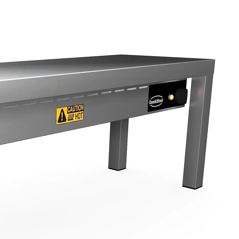 Combisteel Etagère/warmtebrug | Rvs | 1 Niveau | Verwarmd (keramisch) | 0.75kw (230v) | 1000x300x350(h)mm