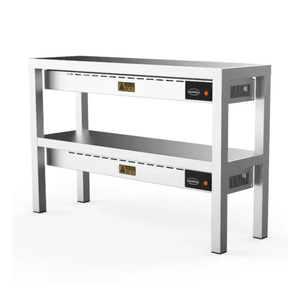 Combisteel Etagère/warmtebrug | Rvs | 2 Niveaus | Verwarmd (keramisch) | 1.5kw (230v) | 1000x300x650(h)mm