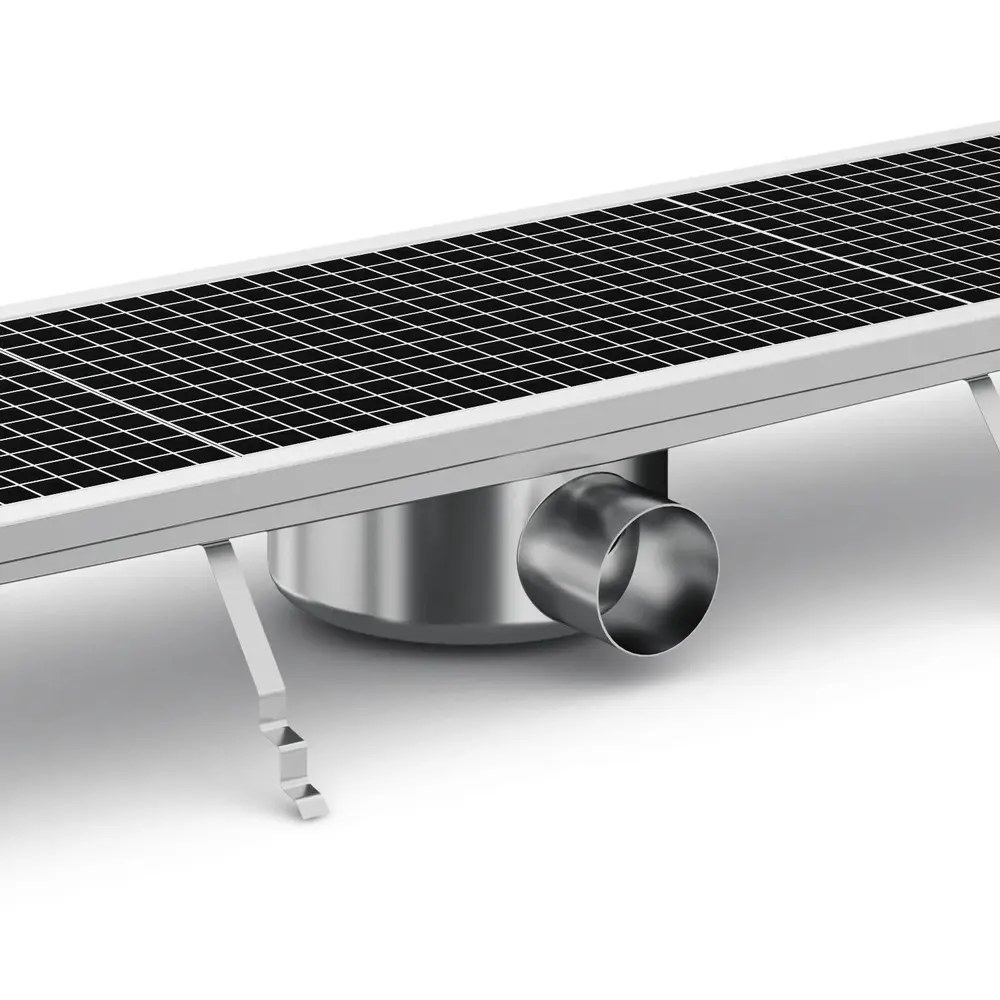 Combisteel Vloerput | Rvs | Afvoeraansluiting ø75mm | 1368x300x140(h)mm