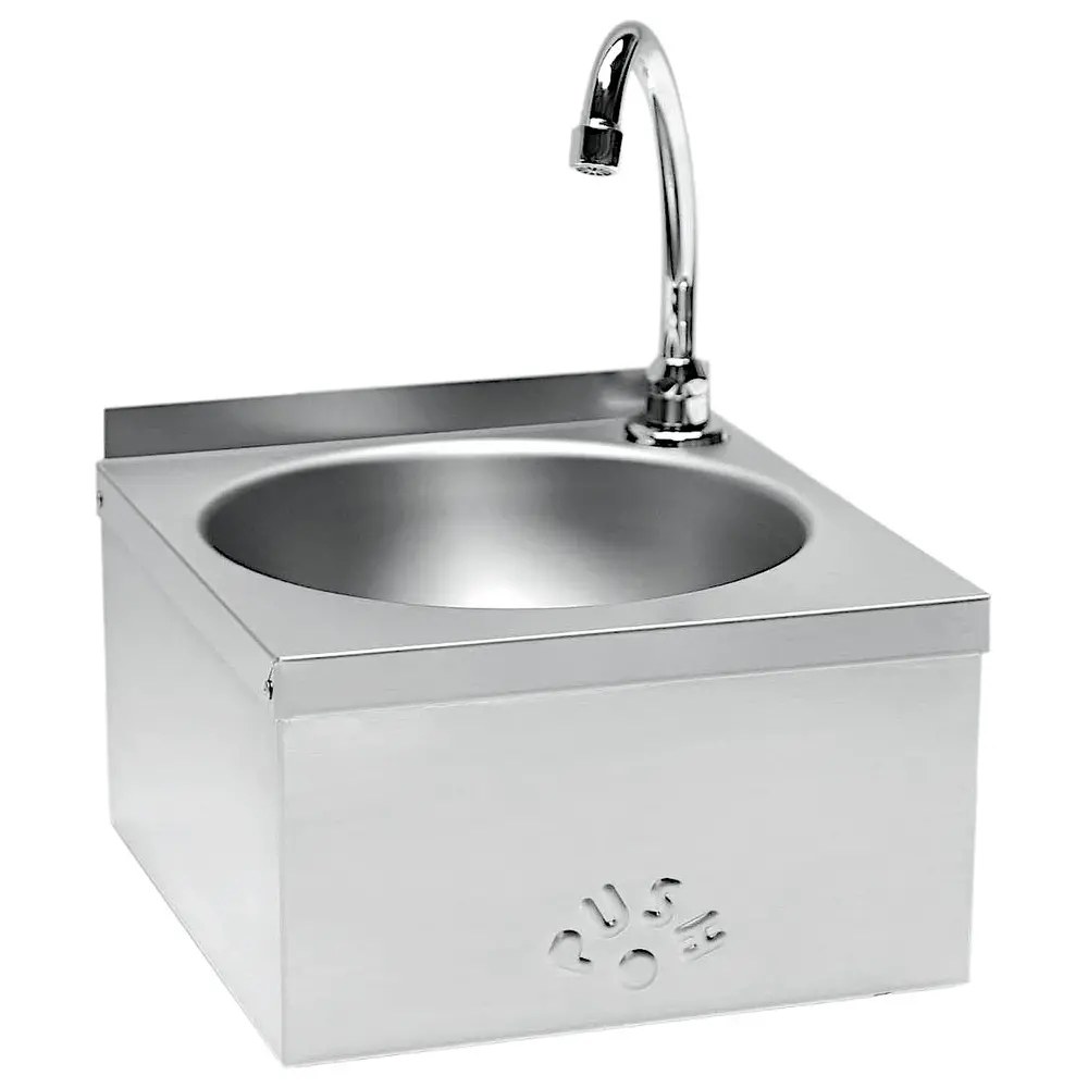 Combisteel Handwasbak | Rvs | Kniebediening (zelfsluitend) | 300x315x170/220(h)mm