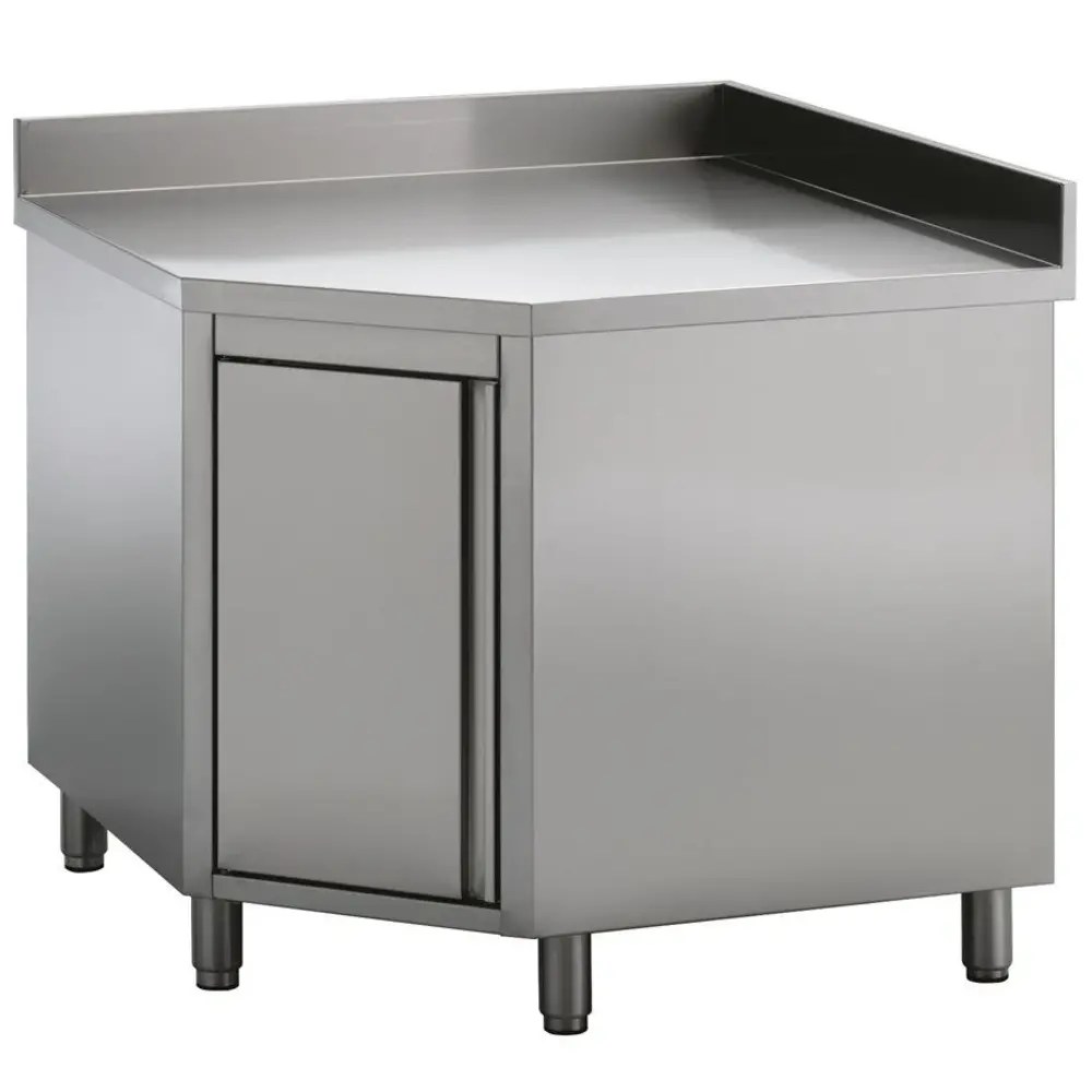 Combisteel Hoekwerkbank | Rvs | Draaideur | Achteropstand | 1000x700x850(h)mm