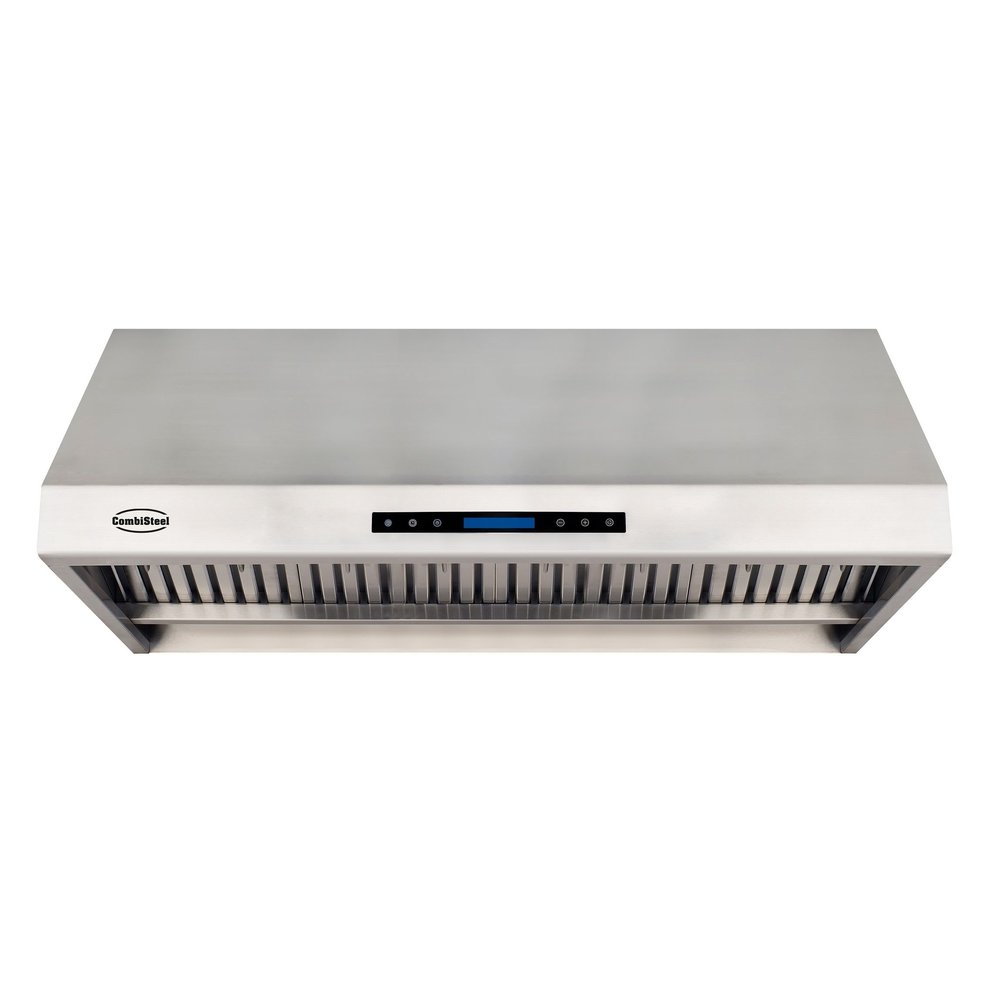 Combisteel Afzuigkap Schuinmodel Compleet Met Motor + Led Verlichting | 1680 m3 Per Uur | 1200x630x457(h)mm