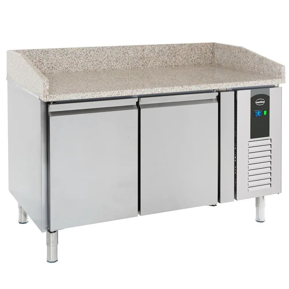 Combisteel Pizzawerkbank | Standard Line | 390l | 2 Deuren (en600x400) | +2°c/+8°c | Geforceerd | 1510x800x1000(h)mm