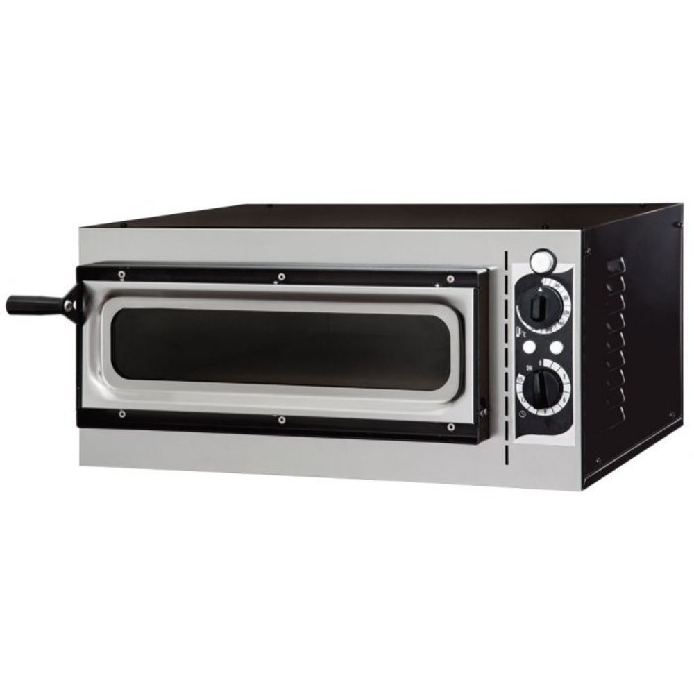 Combisteel Pizzaoven Met Raam | 1x1 ø32cm | 1.6kw | 568x500x280(h)mm