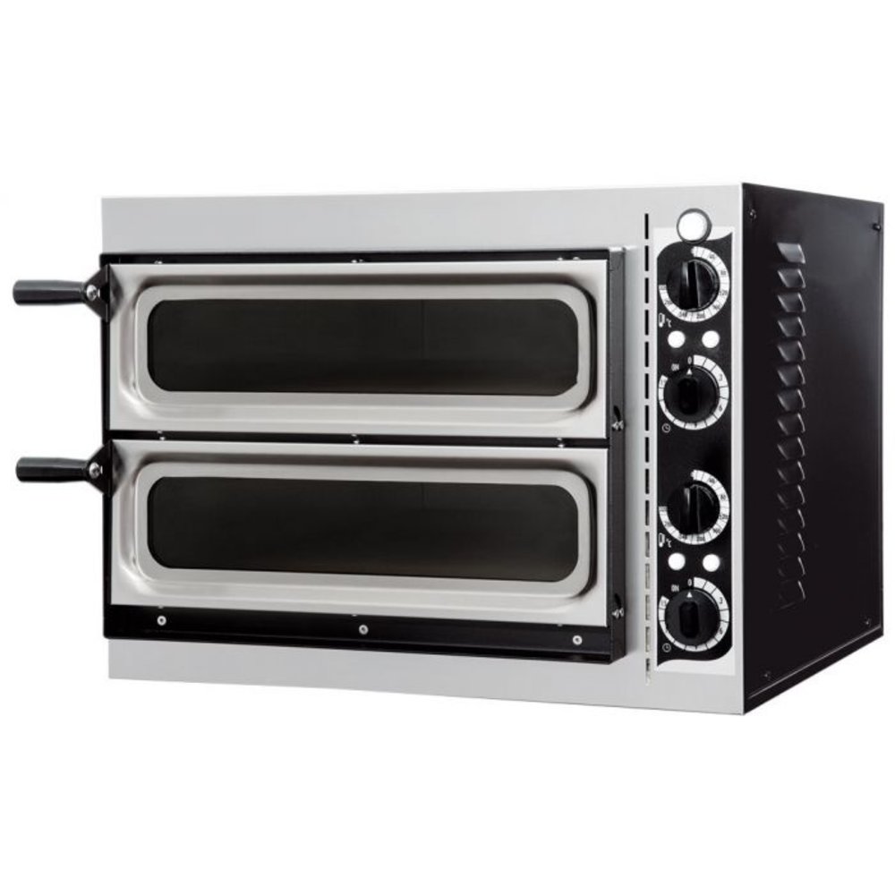 Combisteel Pizzaoven Met Raam | 1+1 32øcm | 2.4kw | 568x500x430(h)mm