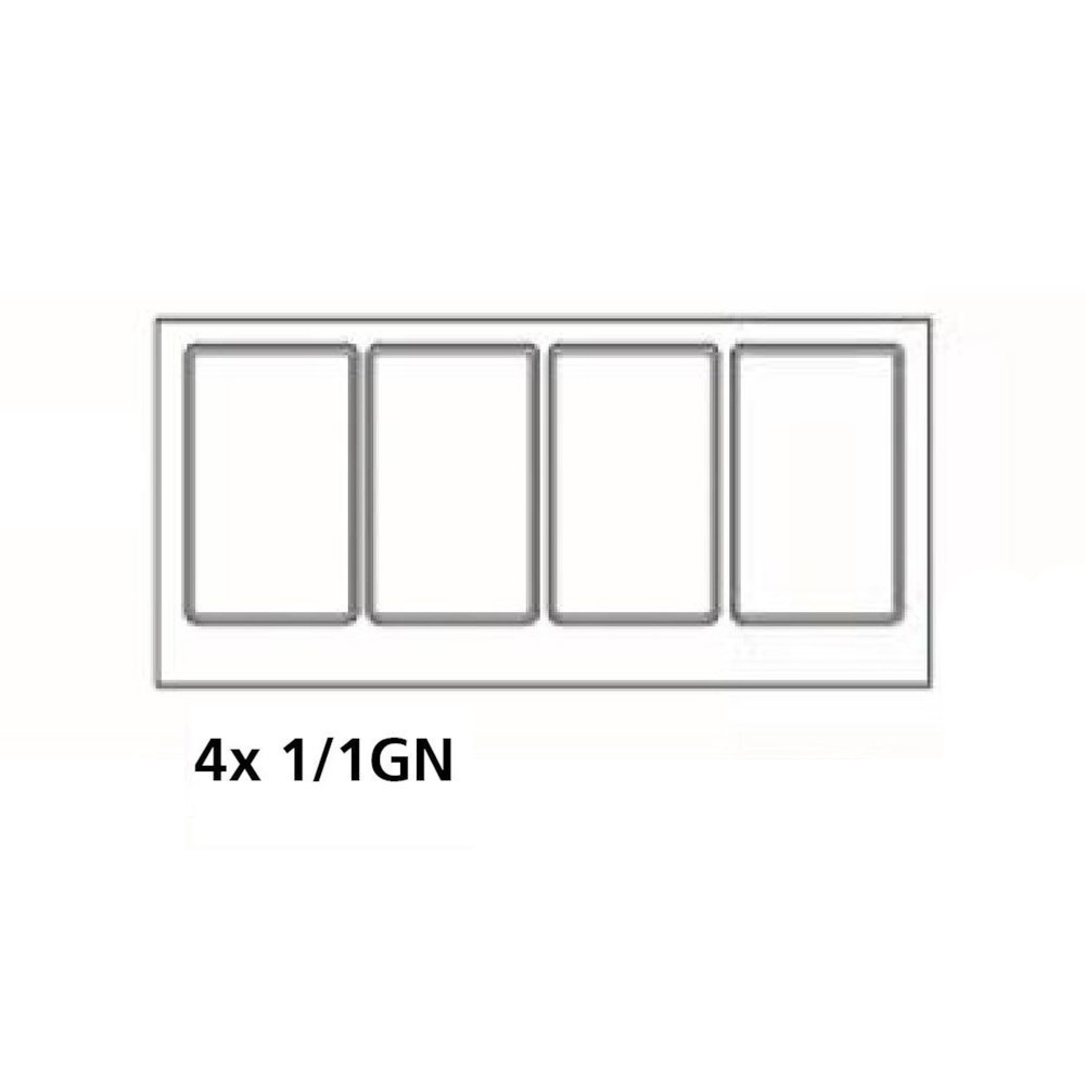 Combisteel Saladette | Standard Line | 428l | 2 Deuren (en600x400) | Boven 4x 1/1 GN | -2°c/+8°c | Geforceerd | Glasopstand + Snijblad | 1510x800x860/1365(h)mm