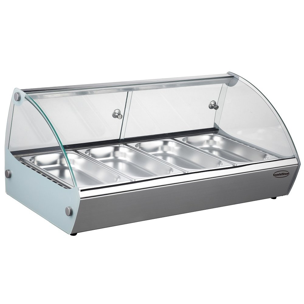 Combisteel Warmhoudvitrine 4 x 1/3 GN | 230v | 840x395x270(h)mm