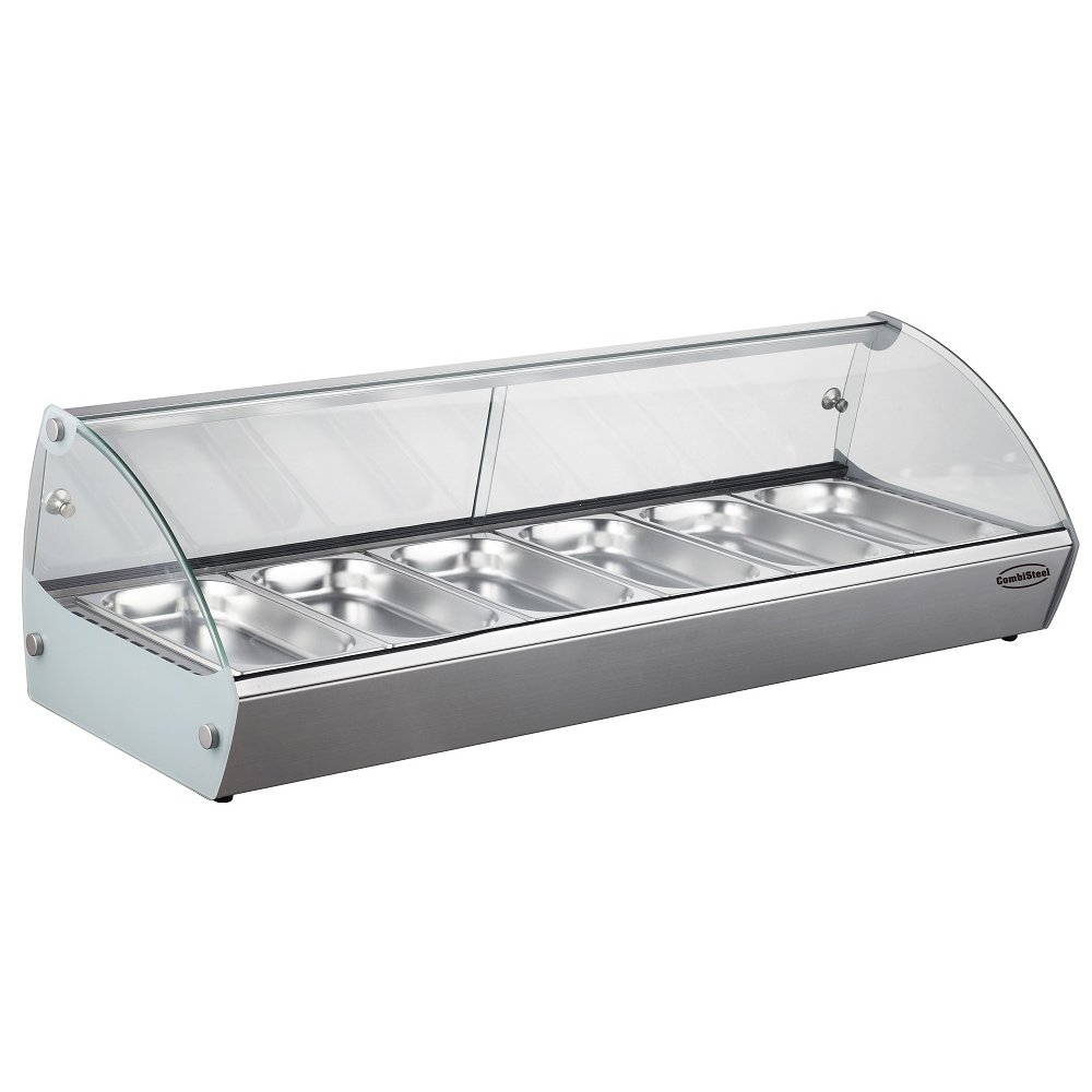 Combisteel Warmhoudvitrine 6x 1/3gn | 230v | 1110x395x270(h)mm