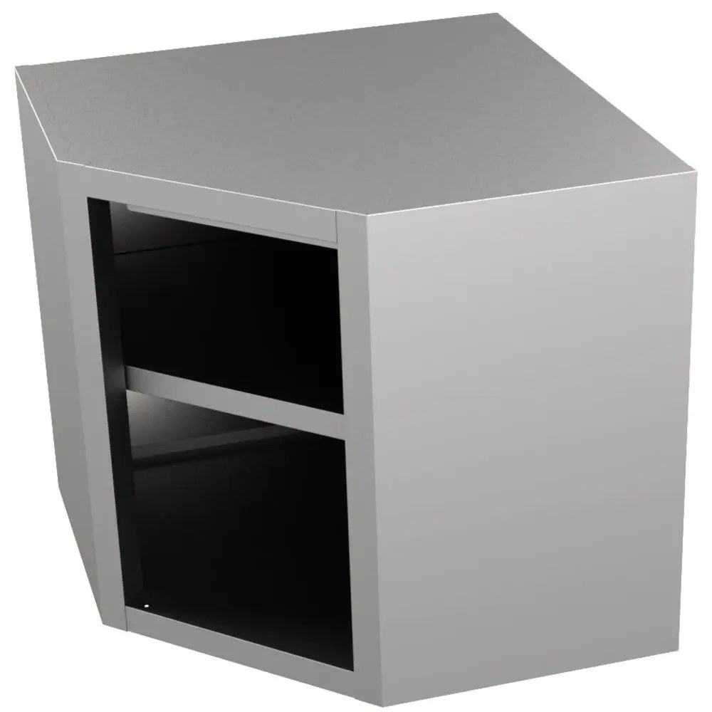 Combisteel Hoekwandkast | Essential | Rvs | Draaideur | 700x700x650(h)mm