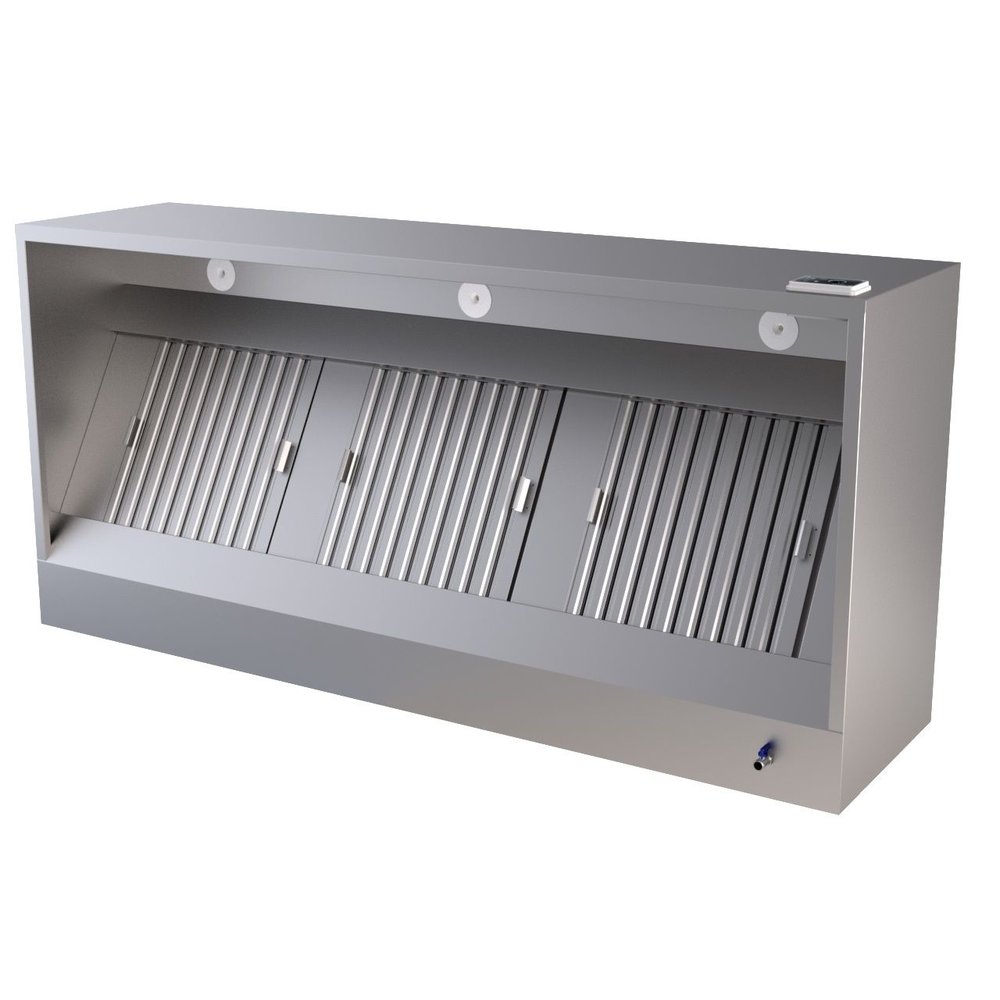 Combisteel Afzuigkap | Doosmodel | Motor + Regelaar | Verlichting | 500m³/h | 230v (147w) | 1000x950x520(h)mm