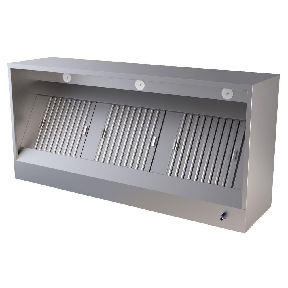 Combisteel Afzuigkap | Doosmodel | Verlichting | 2000x950x400(h)mm