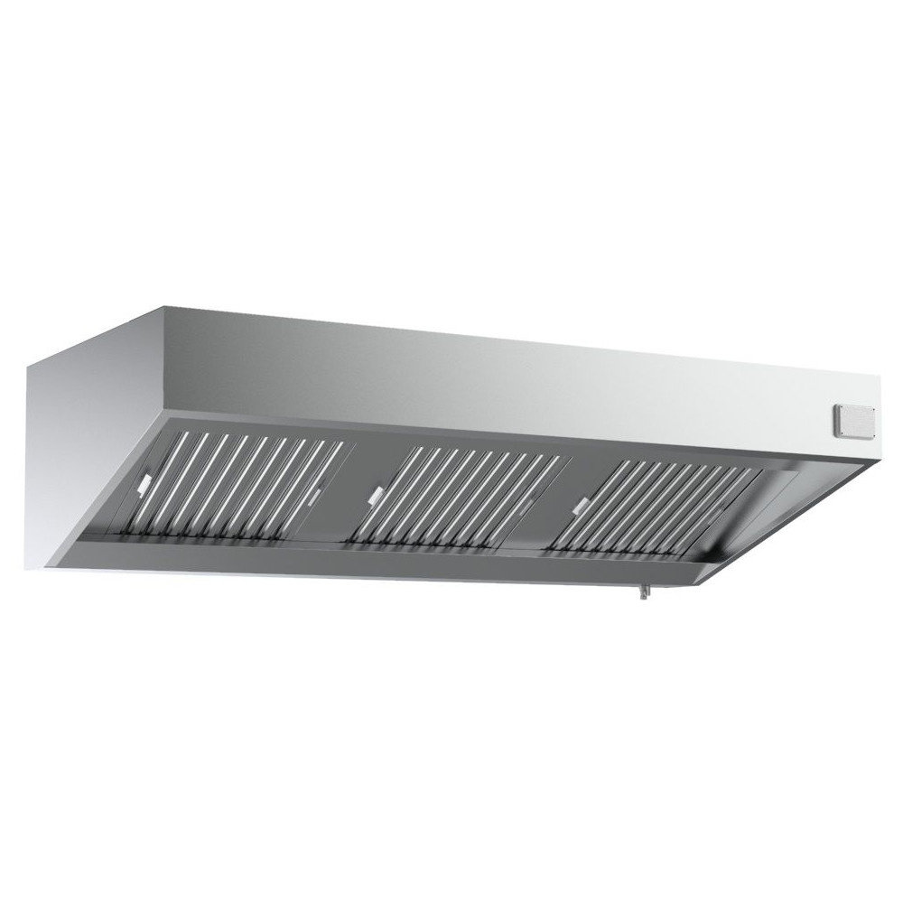 Combisteel Afzuigkap | Schuin Model | Motor + Regelaar | Verlichting | 2700m³/h | 230v (245w) | 3000x700x520(h)mm