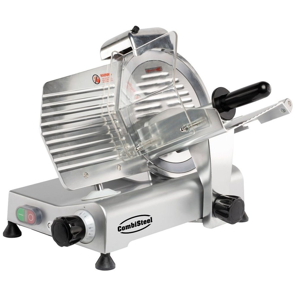 Combisteel Vleessnijmachine | Schuin | Mes ø250mm | Snijdikte 0-10mm | 494x402x398(h)mm