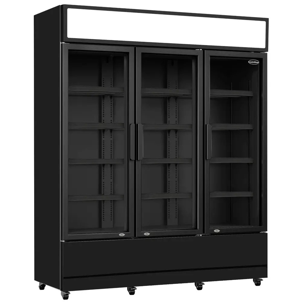 Combisteel Koelkast | 1200l | Zwart | +1°c/+10°c | Geforceerd | Draaideuren | Wielen (geremd) | 1600x610x1973(h)mm