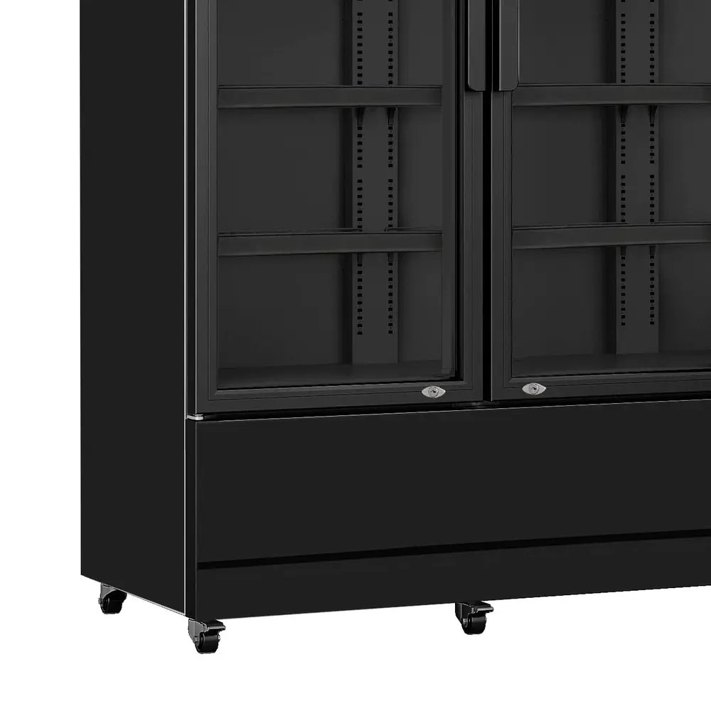 Combisteel Koelkast | 1200l | Zwart | +1°c/+10°c | Geforceerd | Draaideuren | Wielen (geremd) | 1600x610x1973(h)mm