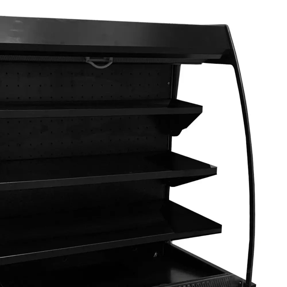 Combisteel Wandkoeling | Zwart | +2°c/+8°c | Geforceerd | 4 Niveaus | Intern Nachtgordijn | 1000x660x1500(h)mm