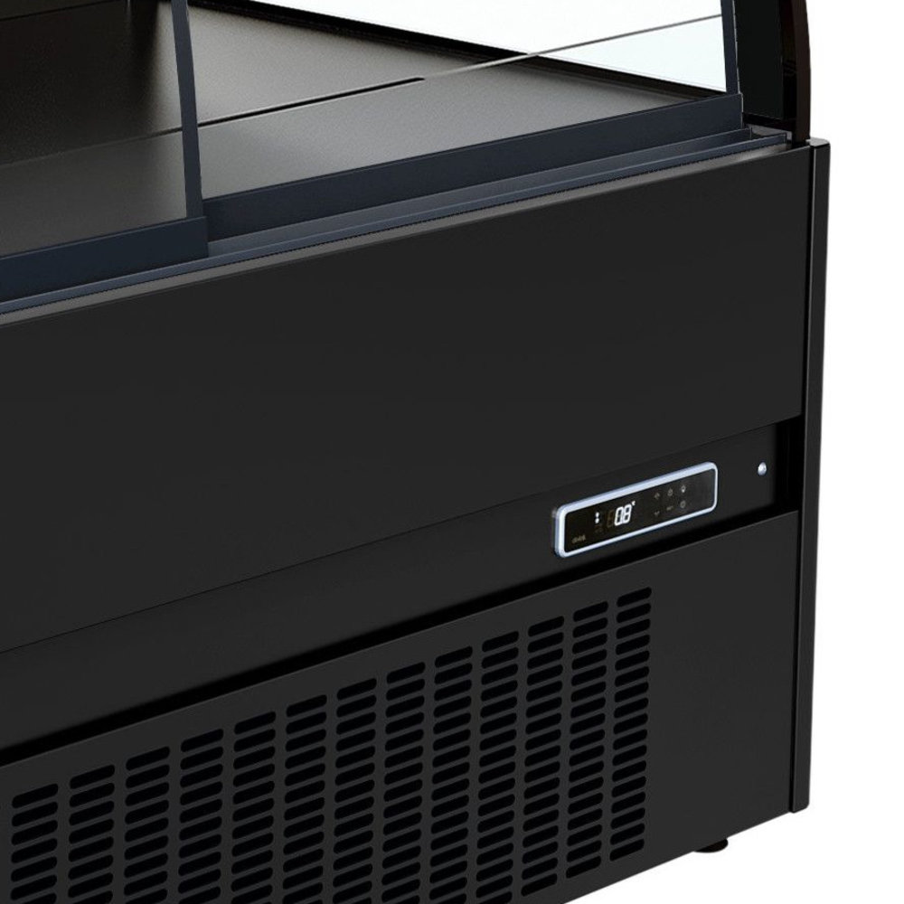 Combisteel Wandkoeling | Noah | Zwart | +2°c/+8°c | Geforceerd | 4 Schappen | 1.8kw | Schuifdeuren | 1510x665x1500(h)mm