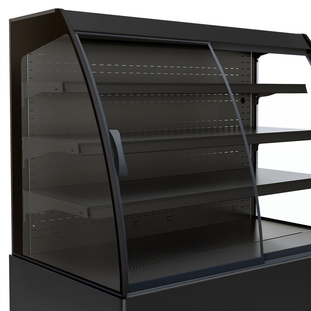 Combisteel Wandkoeling | Noah | Zwart | +2°c/+8°c | Geforceerd | 4 Schappen | 1.8kw | Schuifdeuren | 1510x665x1500(h)mm
