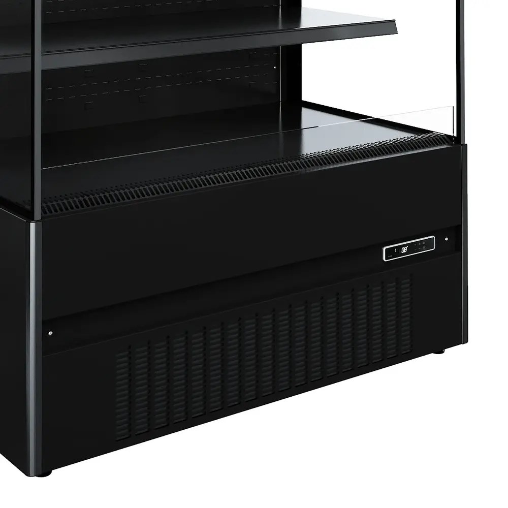 Combisteel Wandkoeling | Jamie | Zwart | +2°c/+8°c | Geforceerd | Intern Nachtgordijn | 1310x665x1920(h)mm